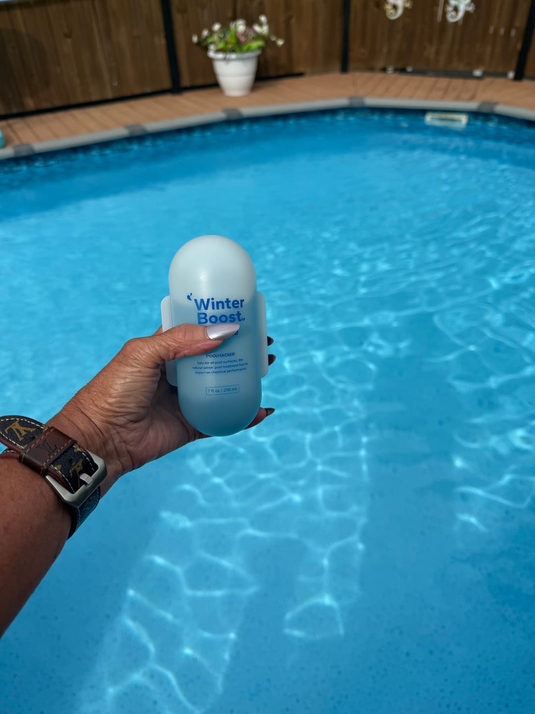 Customer photo review of Winter Pool Closing Kit