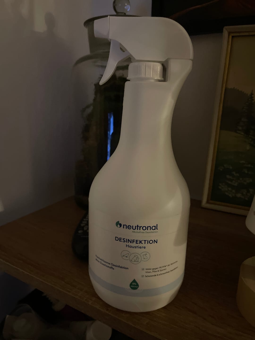 Customer photo review of Alkoholfreie Desinfektion Haustiere  - 1 l Sprühflasche
