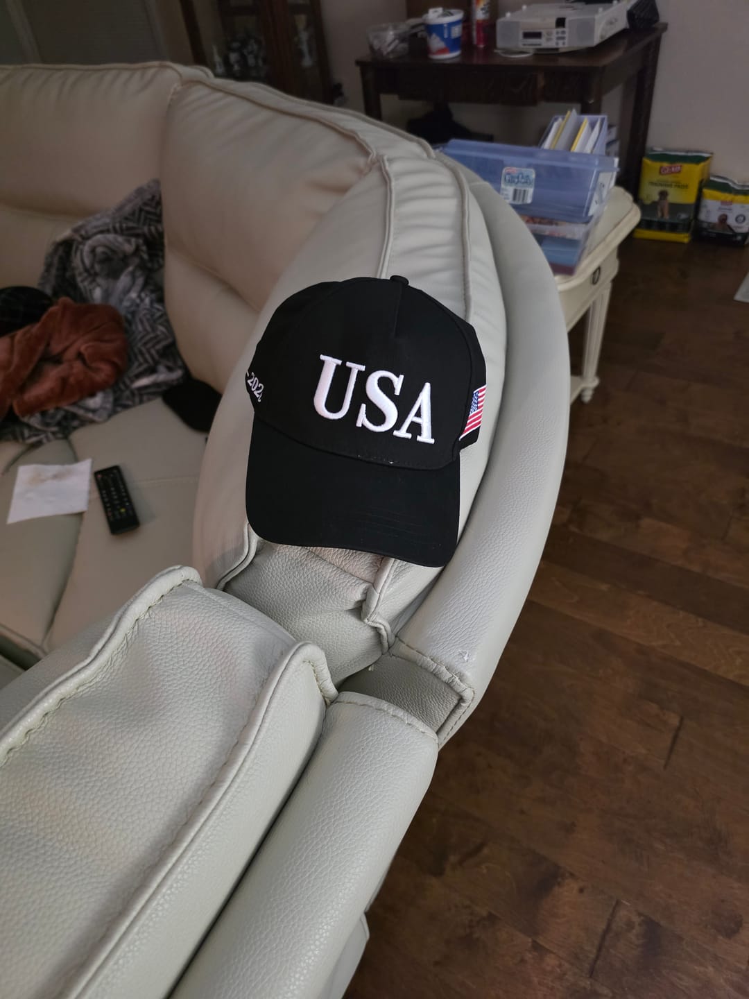 Customer photo review of USA 250th Anniversary Hat (1776–2026) — U.S.A. Embroidered Semiquincentennial Cap