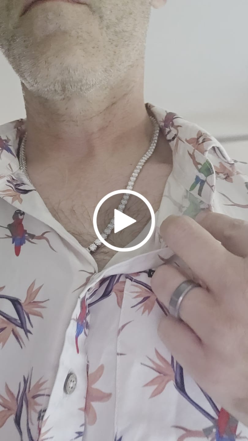 Customer video review of 5MM Moissanite Tennis Chain/Bracelet Bundle 14K Gold