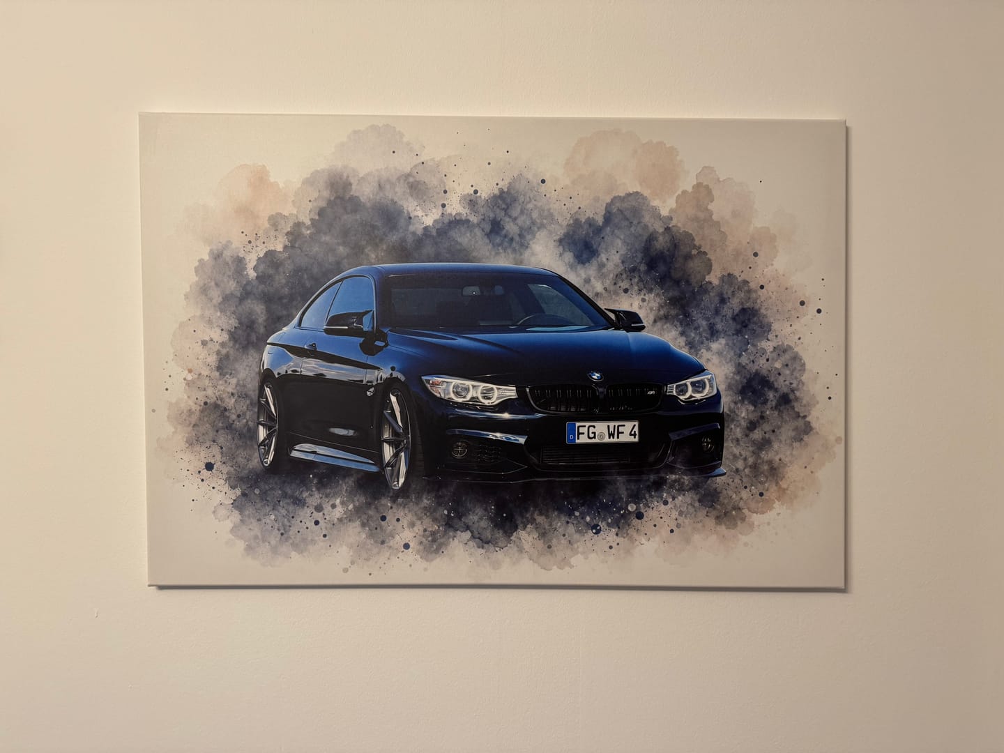Customer photo review of Dein Auto als Kunstwerk – mit Live-Vorschau, als Poster oder Leinwand