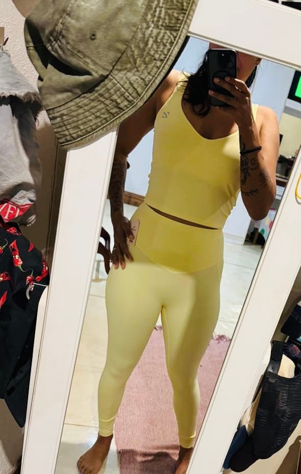 Customer photo review of U-shaped Cut Energy Longline Sports Bra