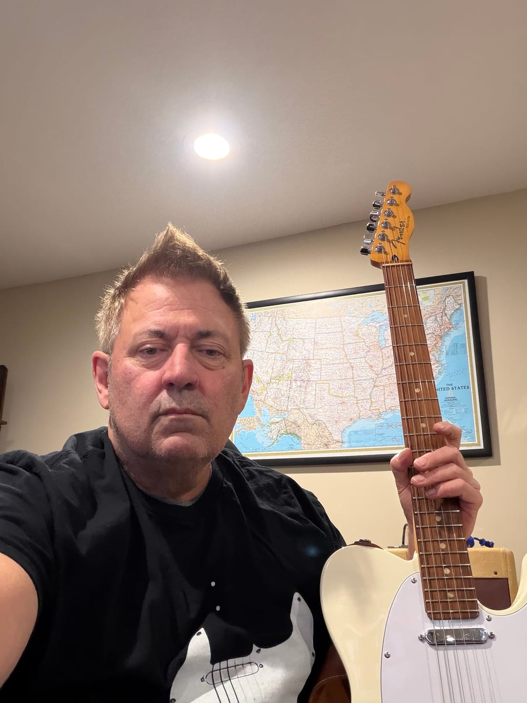 Customer photo review of Telecaster Guitar T-Shirt