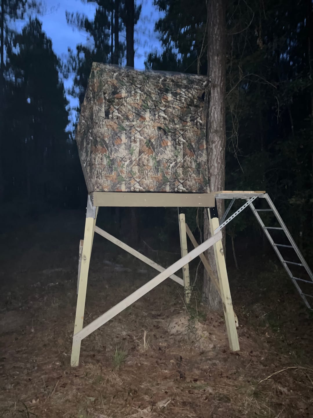 Customer photo review of VisX/VisMax See Through Hunting Blind, Pop Up Ground Deer Blind