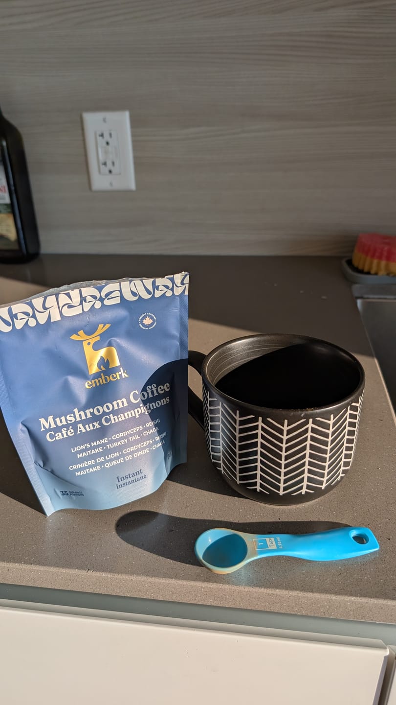 Customer photo review of Mushroom Coffee