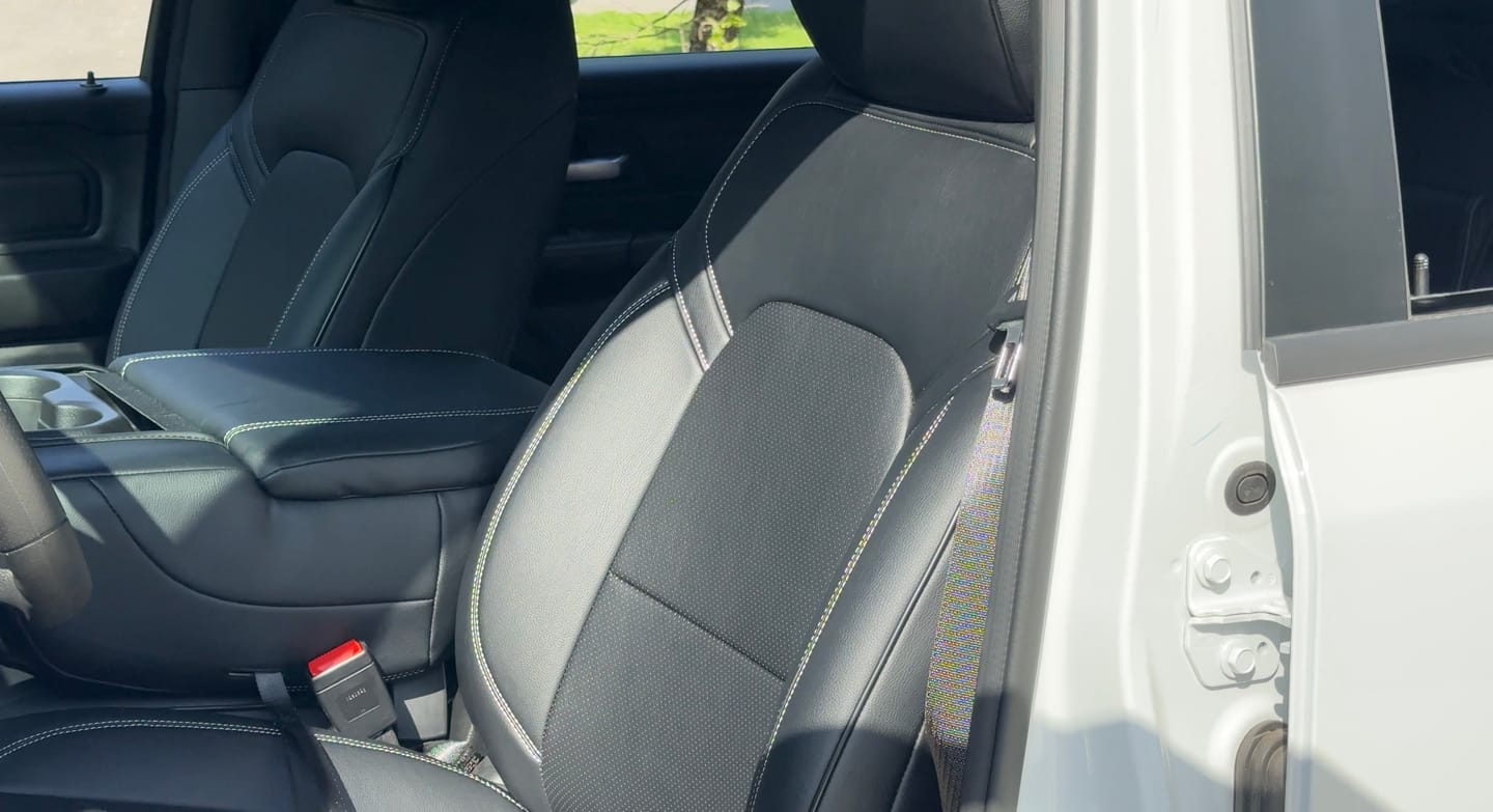 Customer photo review of 2019+ Dodge Ram 1500 TRX Leather Seat Covers