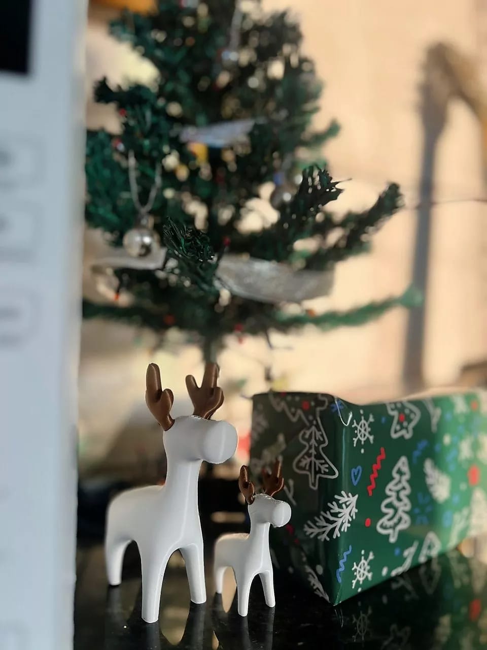 Customer photo review of Enfeite de Natal Kit de 2 Renas Minimalistas