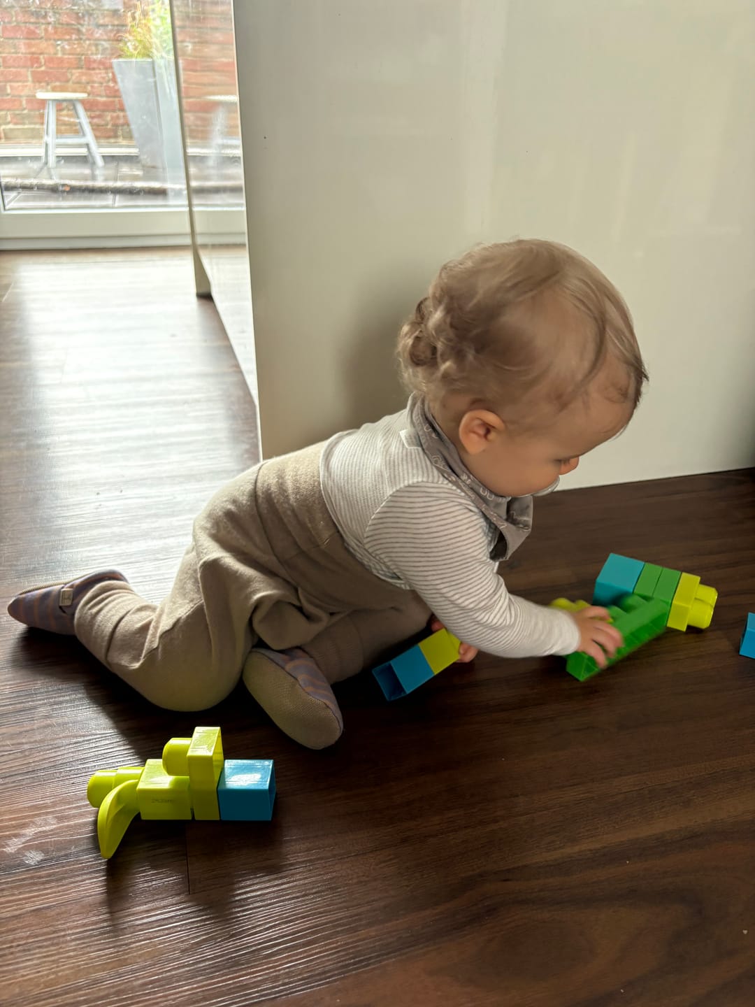 Customer photo review of Kaschmir Mitwachshose Blau