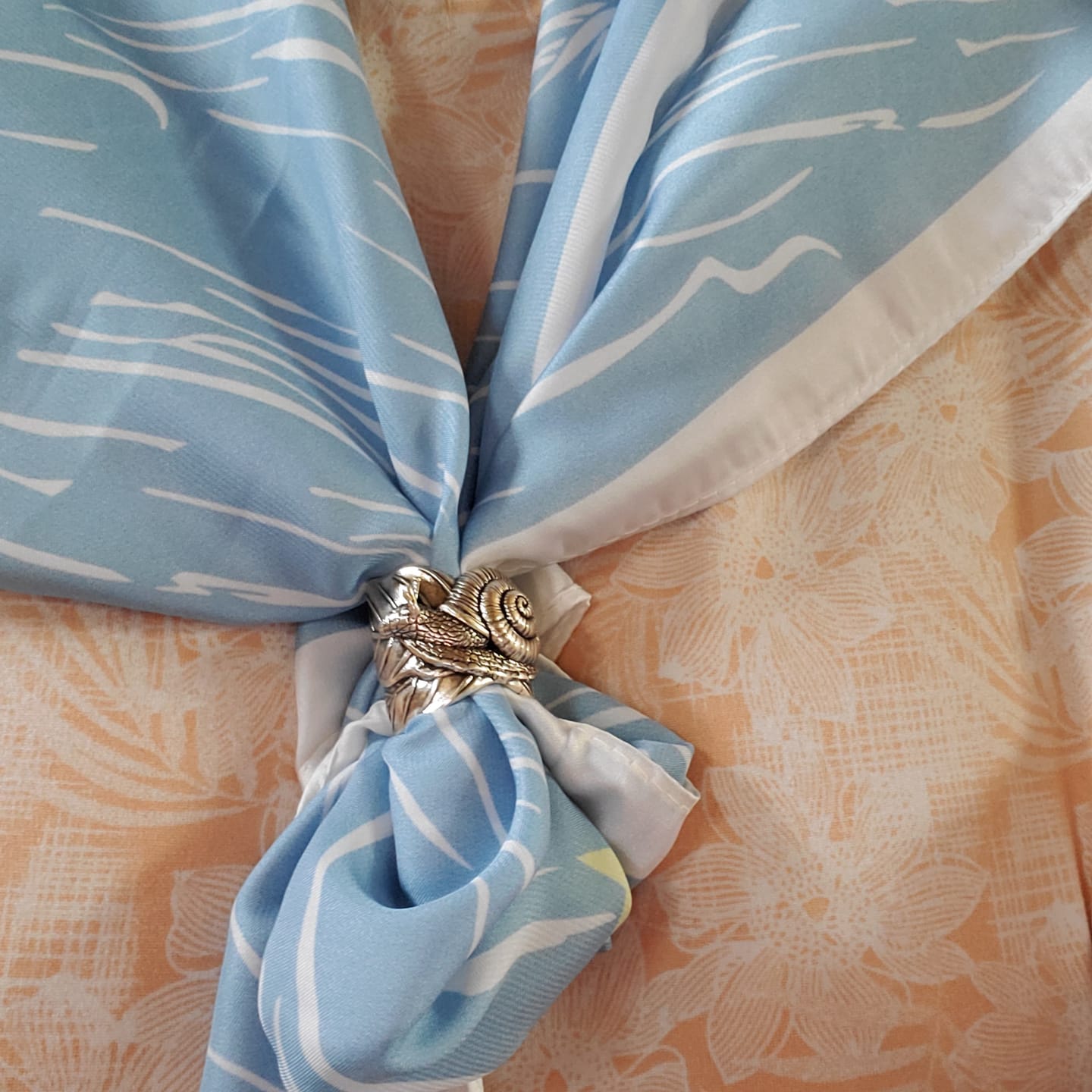 Customer photo review of Snail Bandana Ring