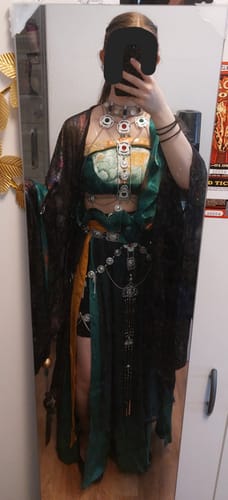 Customer photo review of Where Winds Meet Drunk in Blossom Shade Zui Hua Yin Hanfu WuXia Kostüm