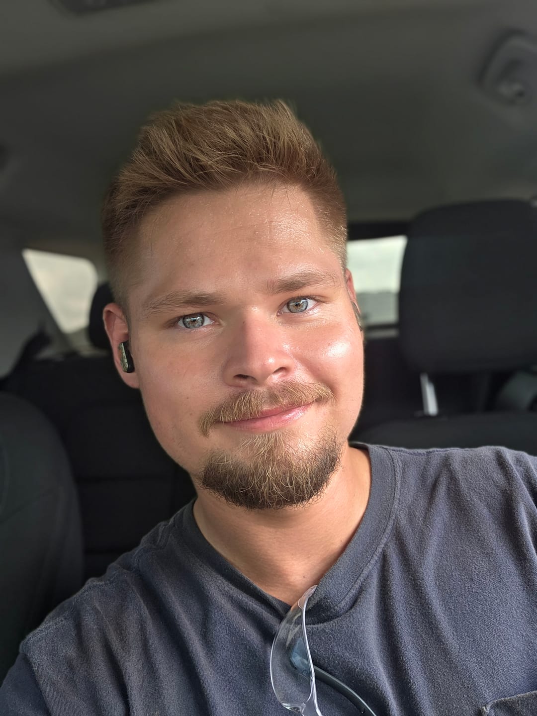 Customer photo review of Cyrene Gray Prescription Colored Contact Lenses