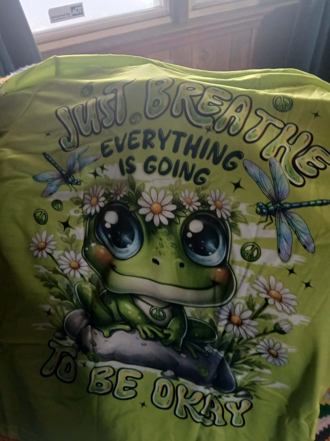 Customer photo review of JUST BREATHE FROG ALL OVER PRINT - TYPQ2705261