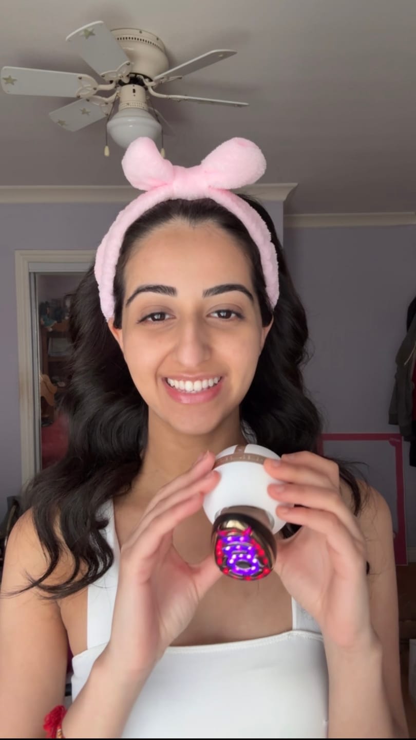 Customer photo review of INIA SPHERA At-Home Clinical-Grade RF, EMS & LED Rejuvenation Device