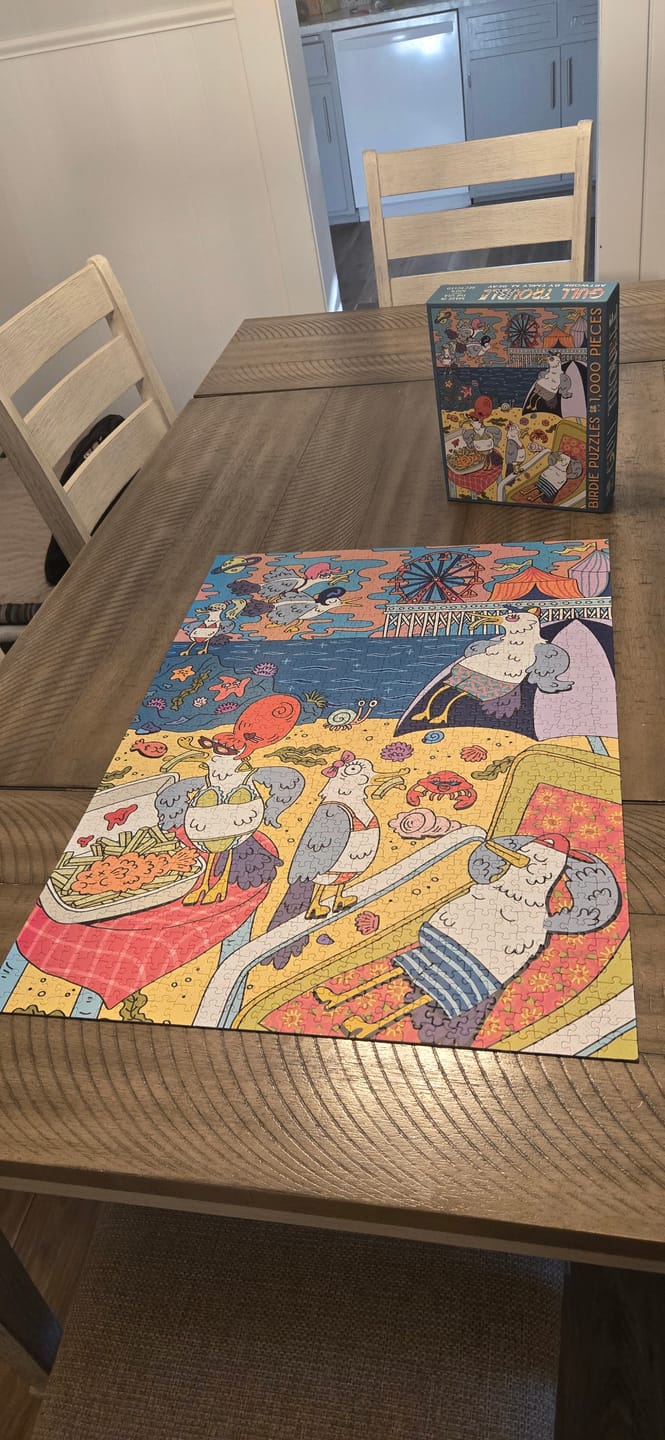 Customer photo review of Gull Trouble | 1000 Piece Puzzle