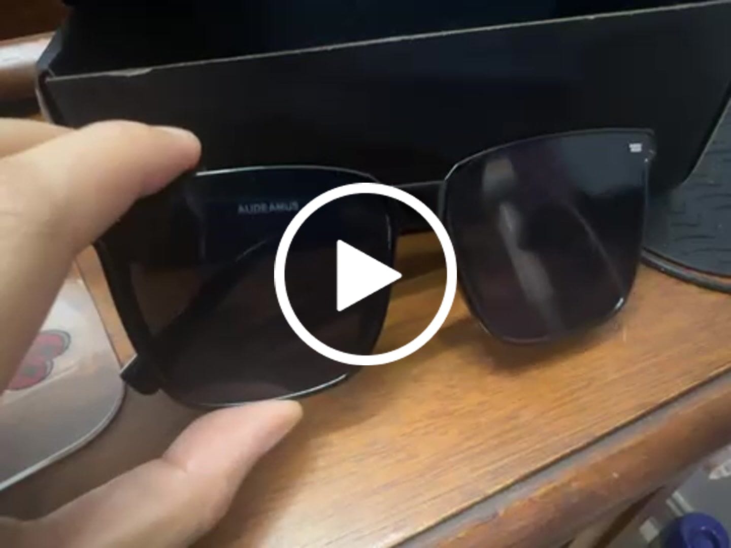 Customer video review of Cleo Square Framed Sunglasses