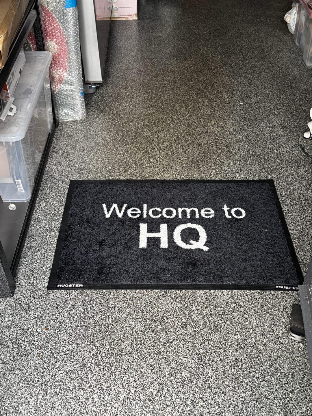 Customer photo review of Custom Indoor Logo Mat