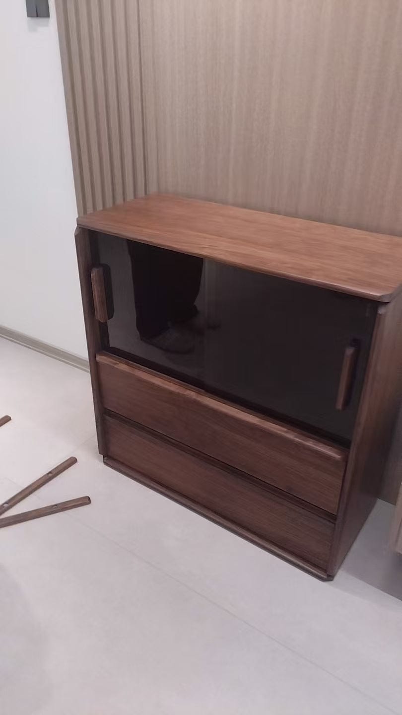 Customer photo review of Soho Walnut Bookcase Combination | Modular Design