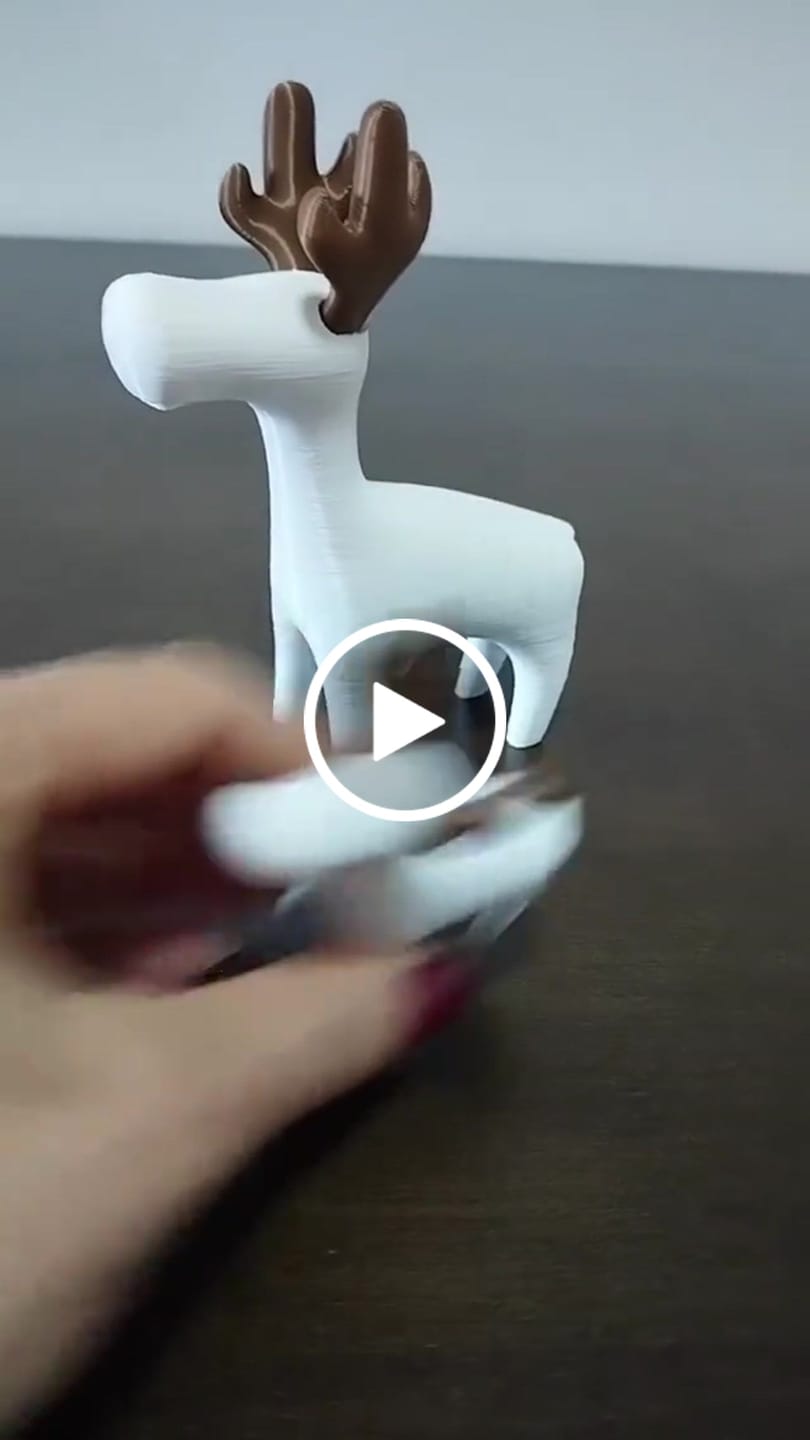 Customer video review of Enfeite de Natal Kit de 2 Renas Minimalistas