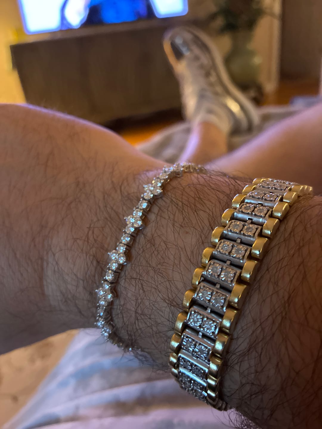 Customer photo review of Moissanite Thorn Bracelet