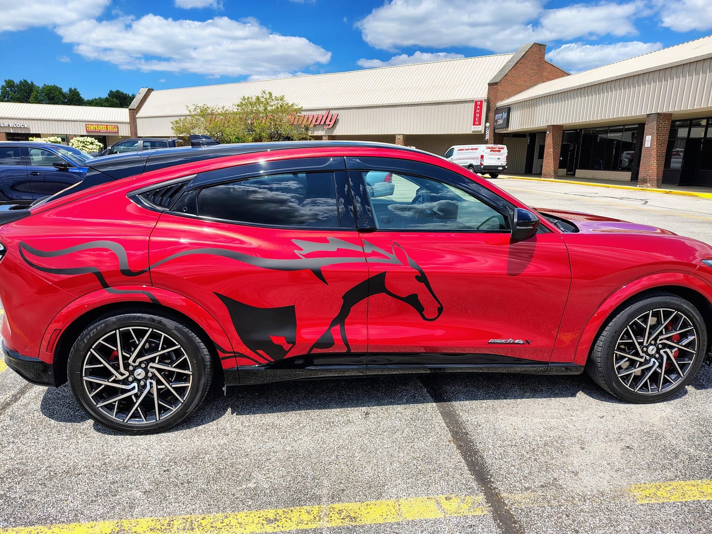 Customer photo review of Mustang Horse Graphic Decal for Mustang Car, Mustang Mach-E. #7096