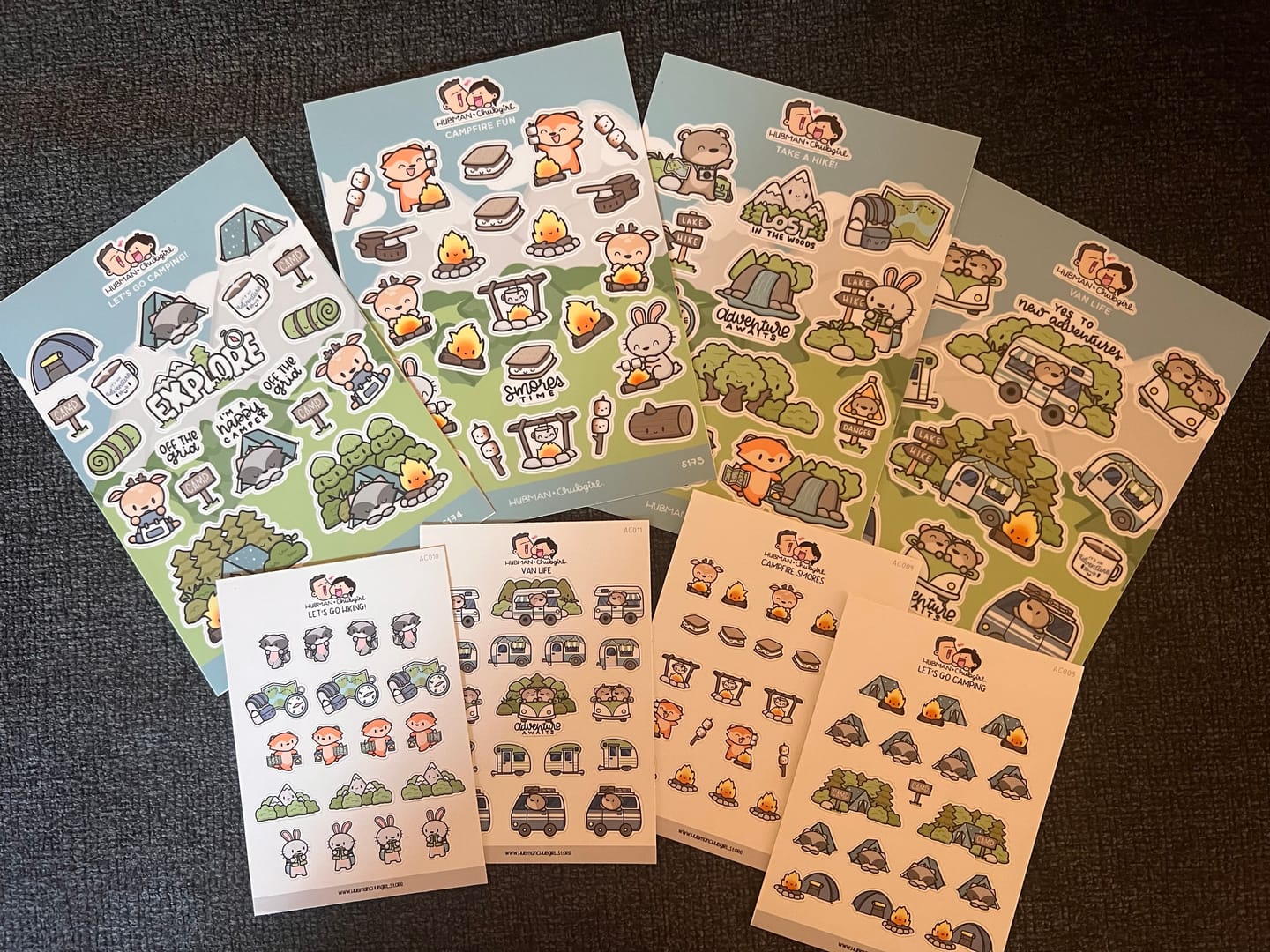 Customer photo review of Happy Camping Sticker Set