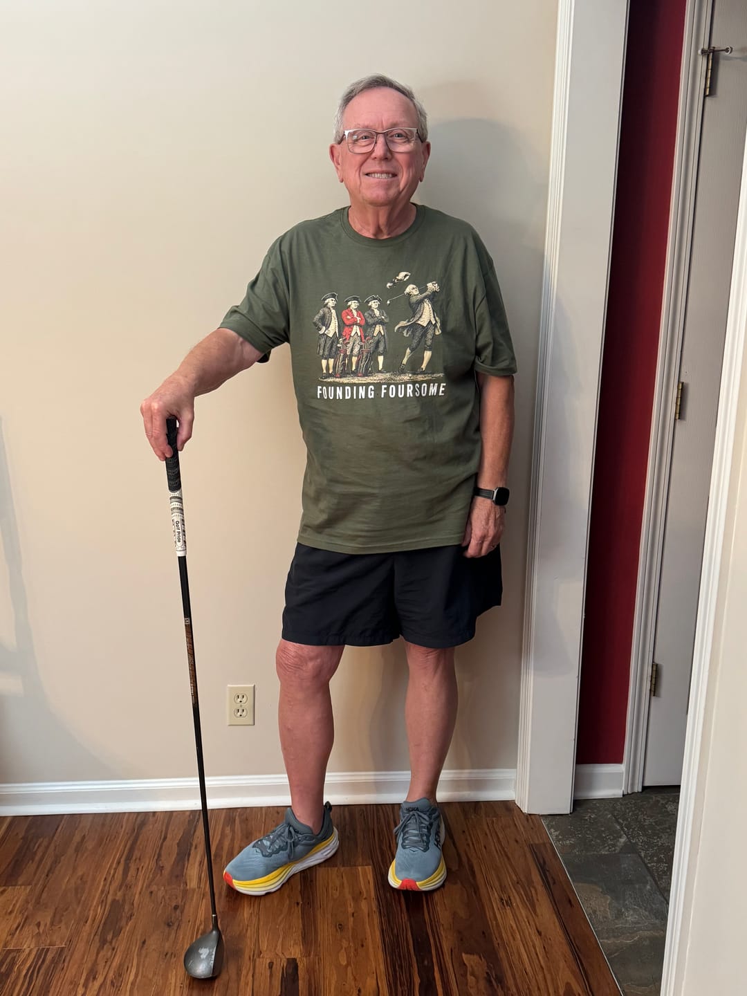 Customer photo review of Founding Foursome Tee