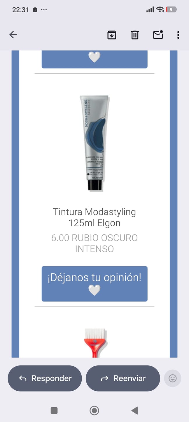 Customer photo review of Tintura Modastyling 125ml Elgon