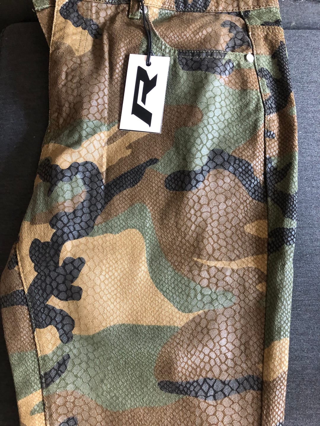 Customer photo review of Python Camo Denim