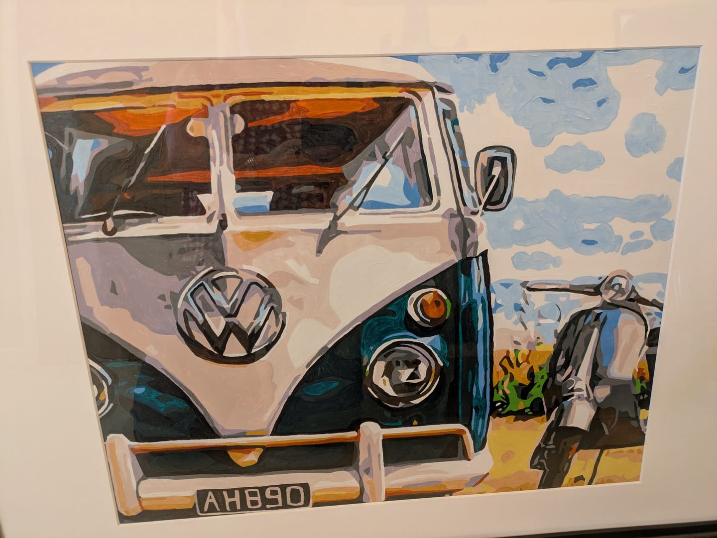 Customer photo review of Old Bus and Scooter | Paint by Numbers