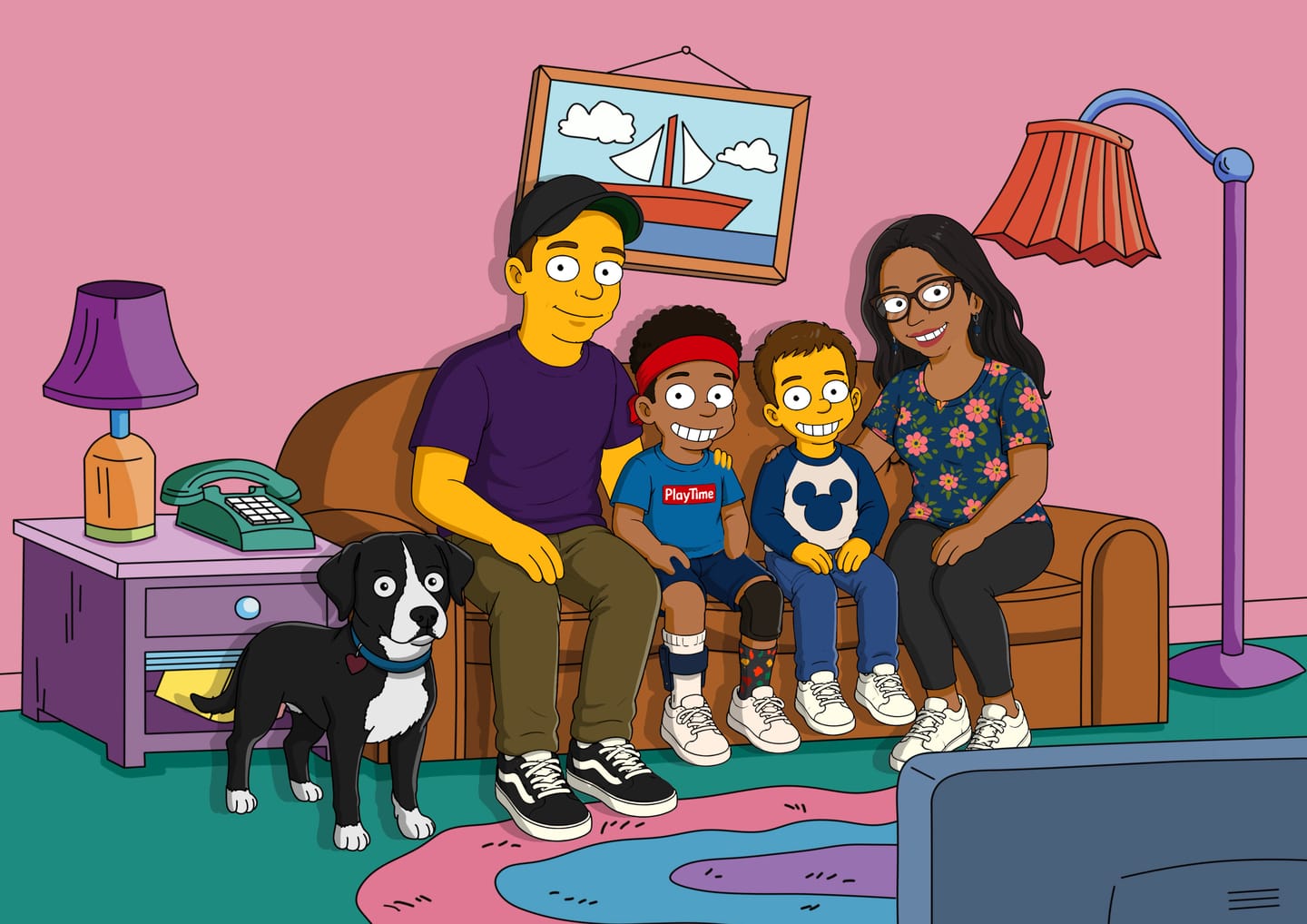 Customer photo review of 'The Simpsons' Custom Portrait