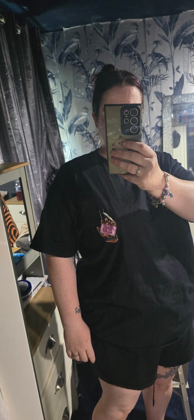 Customer photo review of 3 Mystery Horror T-Shirt Bundle