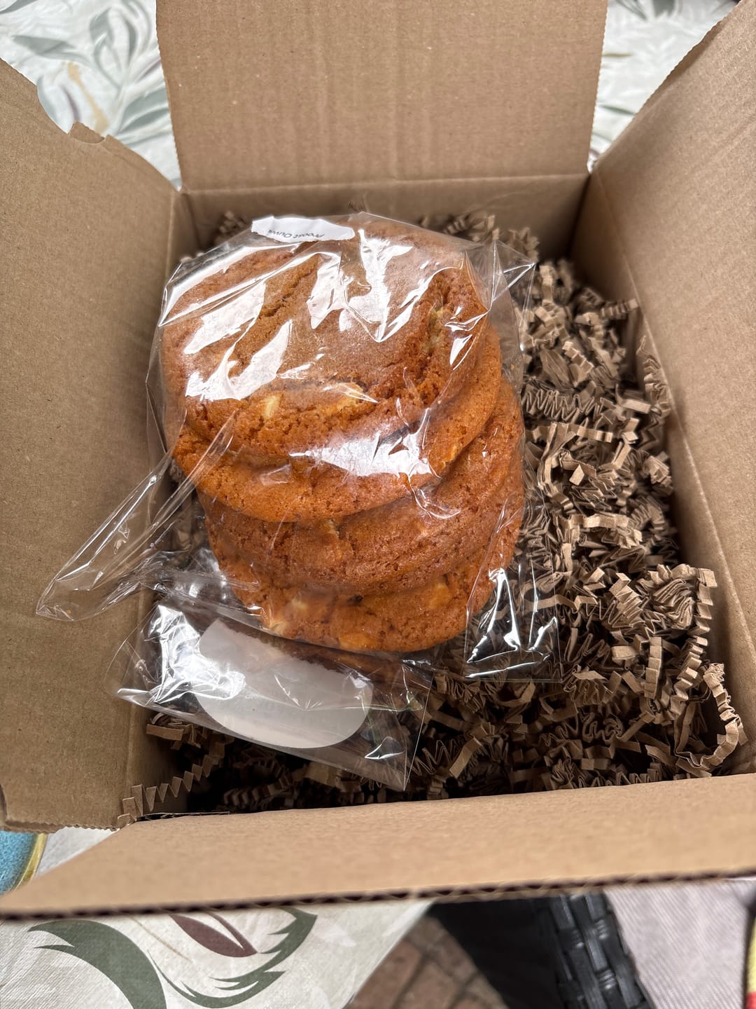 Customer photo review of Mango White Choco Cookies
