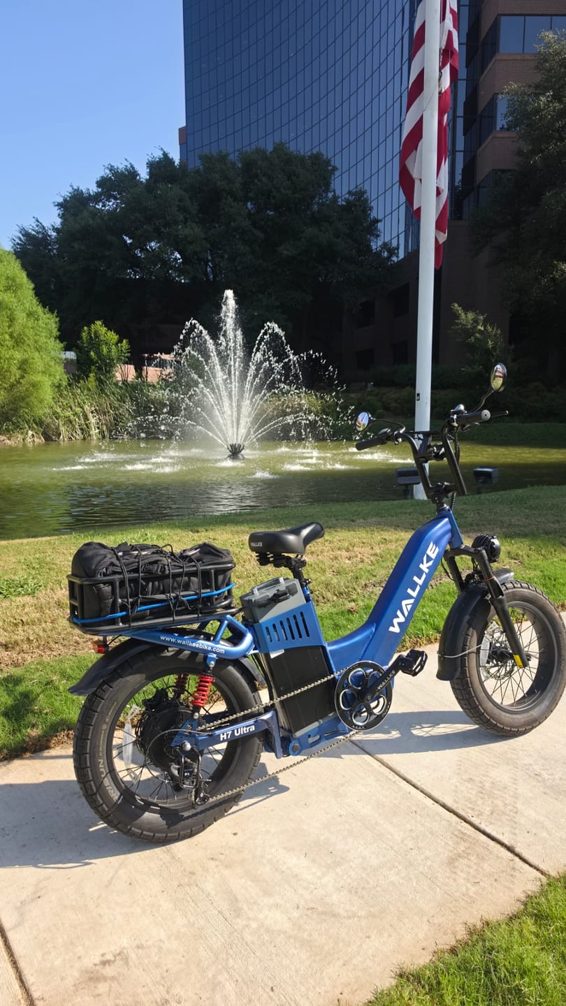 Customer photo review of 2026 WALLKE H7 Ultra Step-Thru | 4000W Off-Grid Power Station E-Bike with Torque Sensor, 37mph Speed