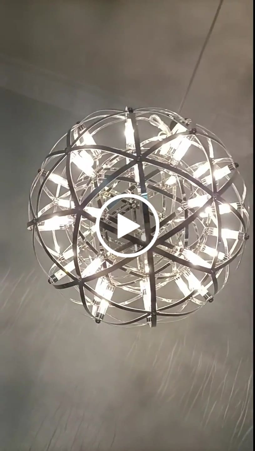 Customer video review of Sparkling Raimond LED Sphere Pendant Light