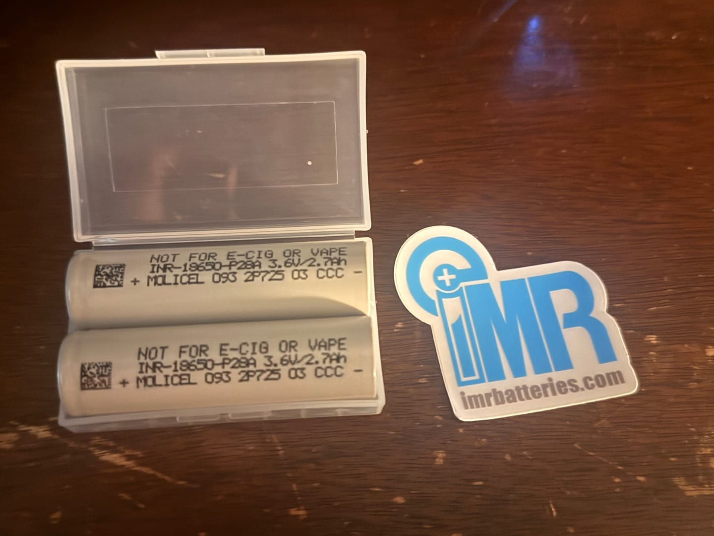 Customer photo review of Molicel P28A 18650 2800mAh 35A Battery