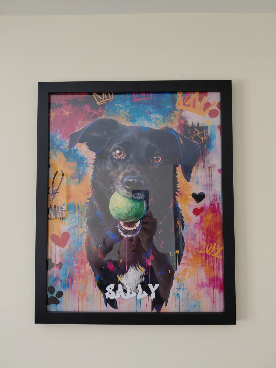 Customer photo review of Graffiti -  Personalised Poster