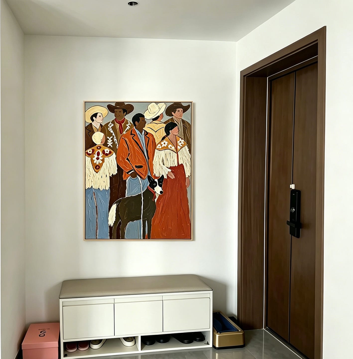 Customer photo review of Rodeo Gathering-Western Group Painting