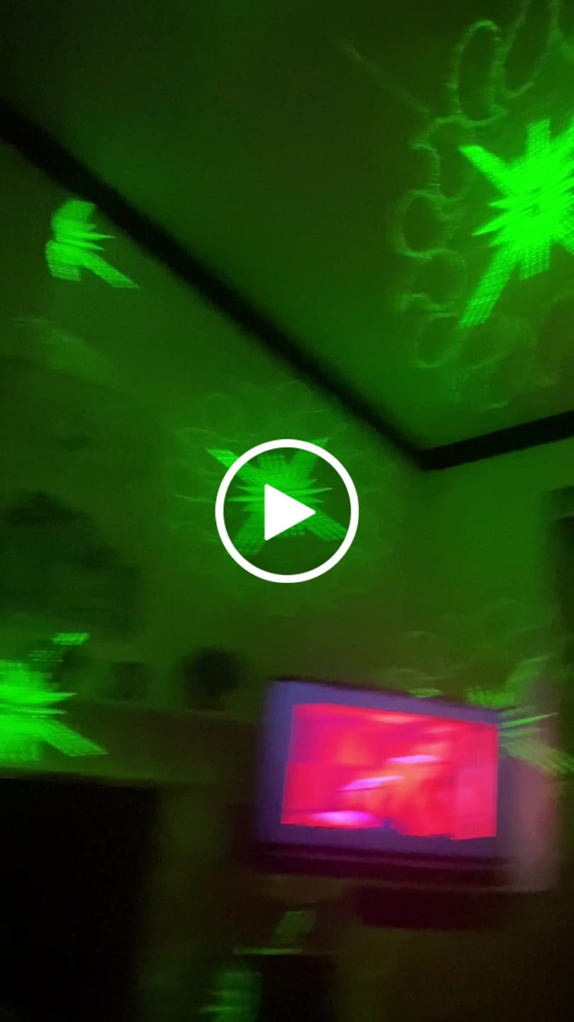 Customer video review of RaveLight™  60 Pattern Laser Light