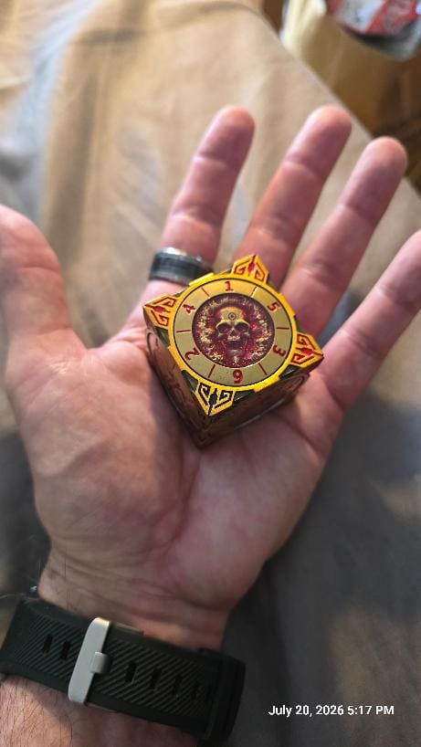 Customer photo review of Masters Dice Relic #000 – Class Legacy Spinner | 7 -in-1 Dual-Spinner Metal Dice