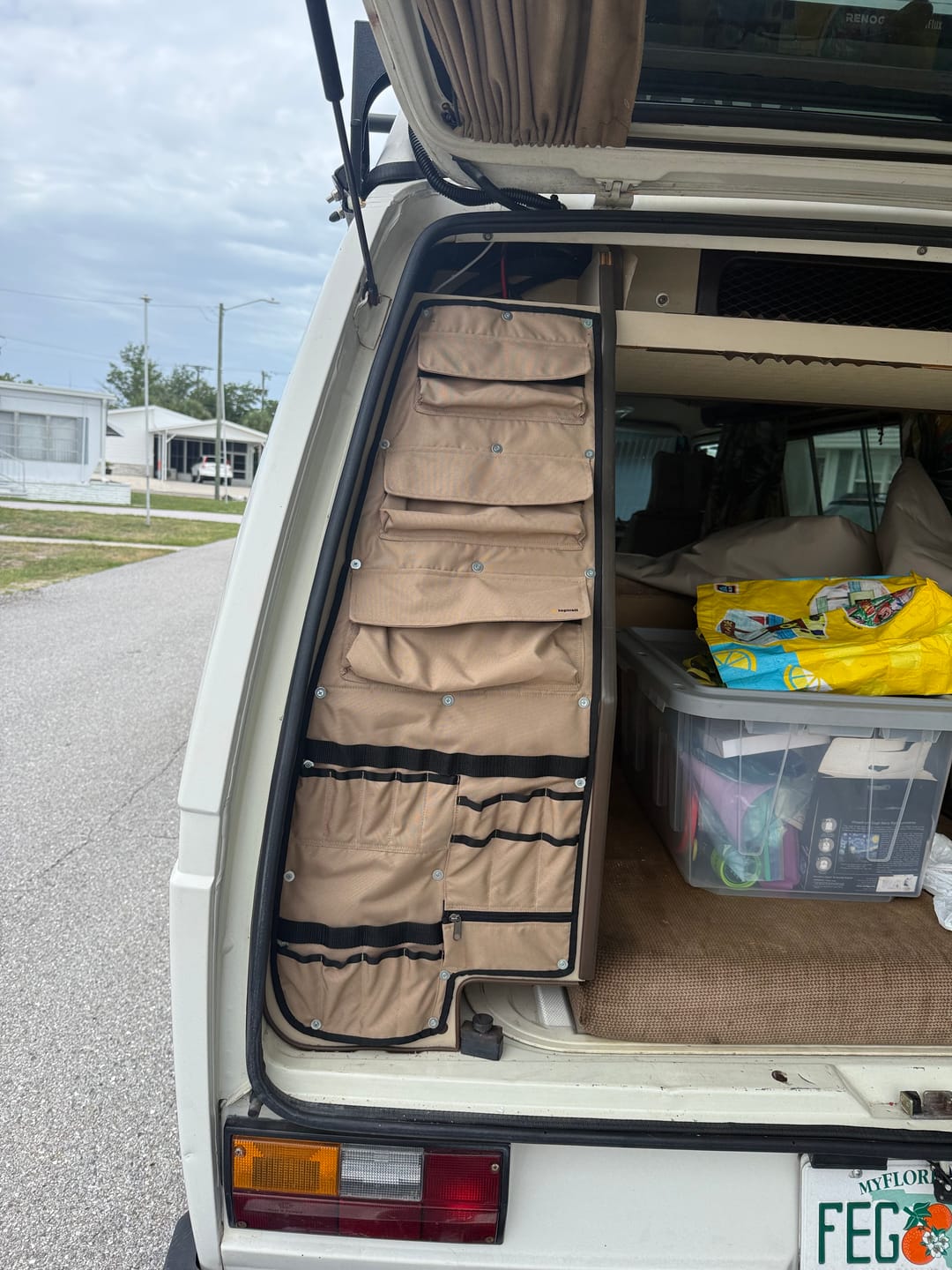Customer photo review of Rear Cabinet Tool & Storage Panel Compatible with VW T3/T25 Westfalia