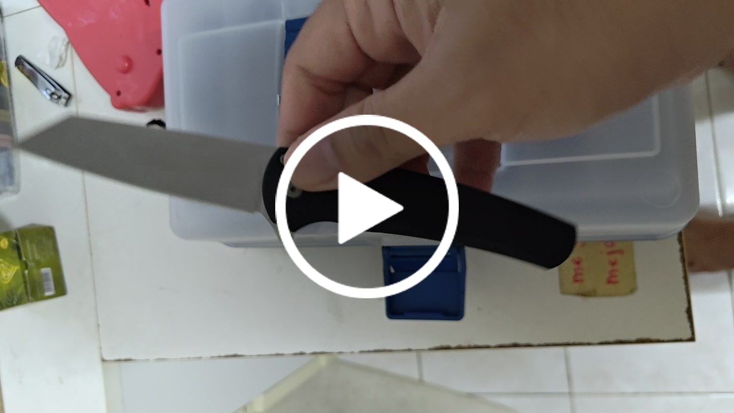 Customer video review of Pro-Tech Malibu Reverse Tanto MagnaCut Knife Textured Black Aluminum (PTK5405)