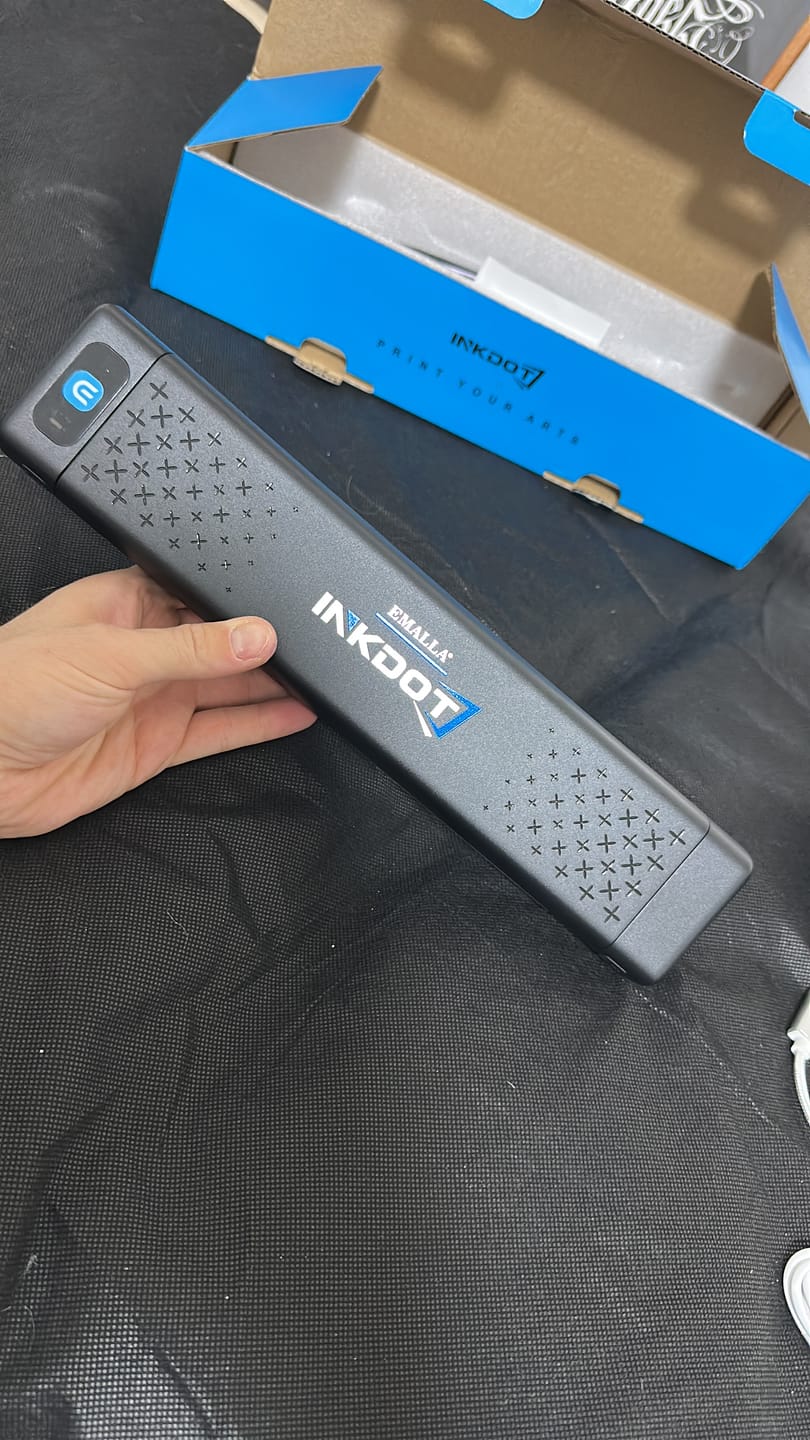 Customer photo review of EMALLA INKDOT Wireless Tattoo Stencil Thermal Printer – Instant Phone-to-Stencil Printing