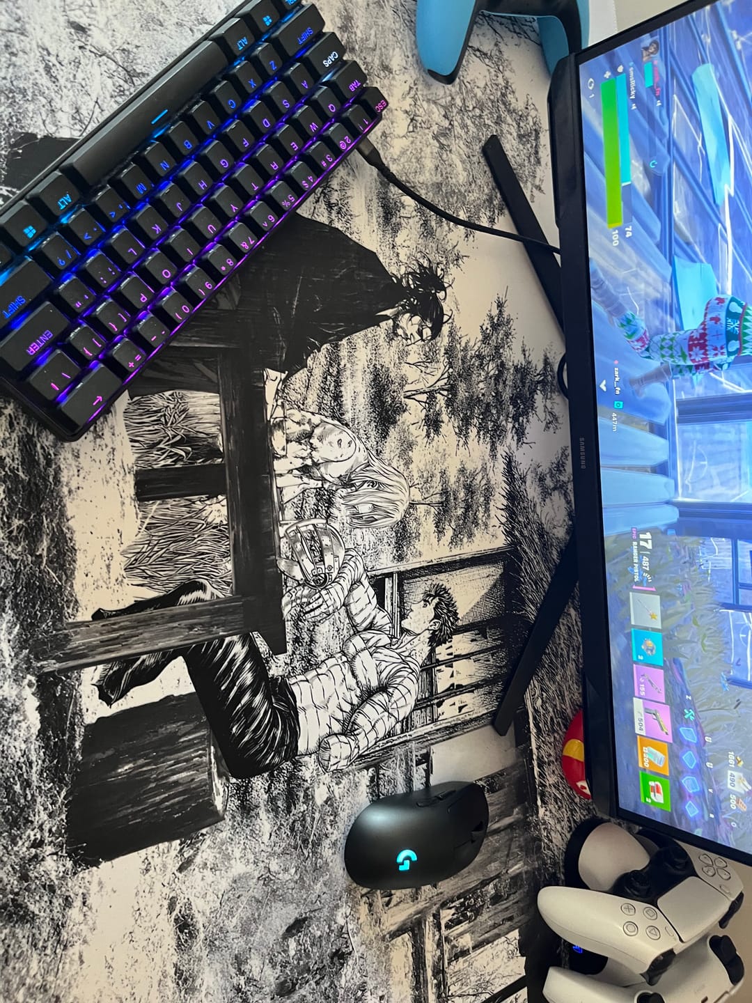 Customer photo review of Customizable Gaming Mousepad