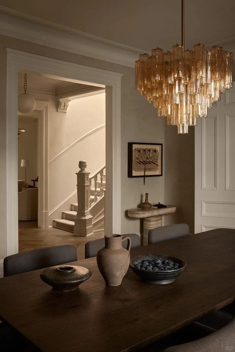 Customer photo review of Addis Murano Glass Chandelier 17.8" 19.8" 22" 26.8" 32''D