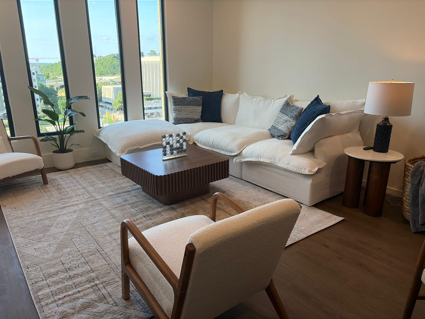 Customer photo review of Modular Luxe 3-Seater Sectional in White
