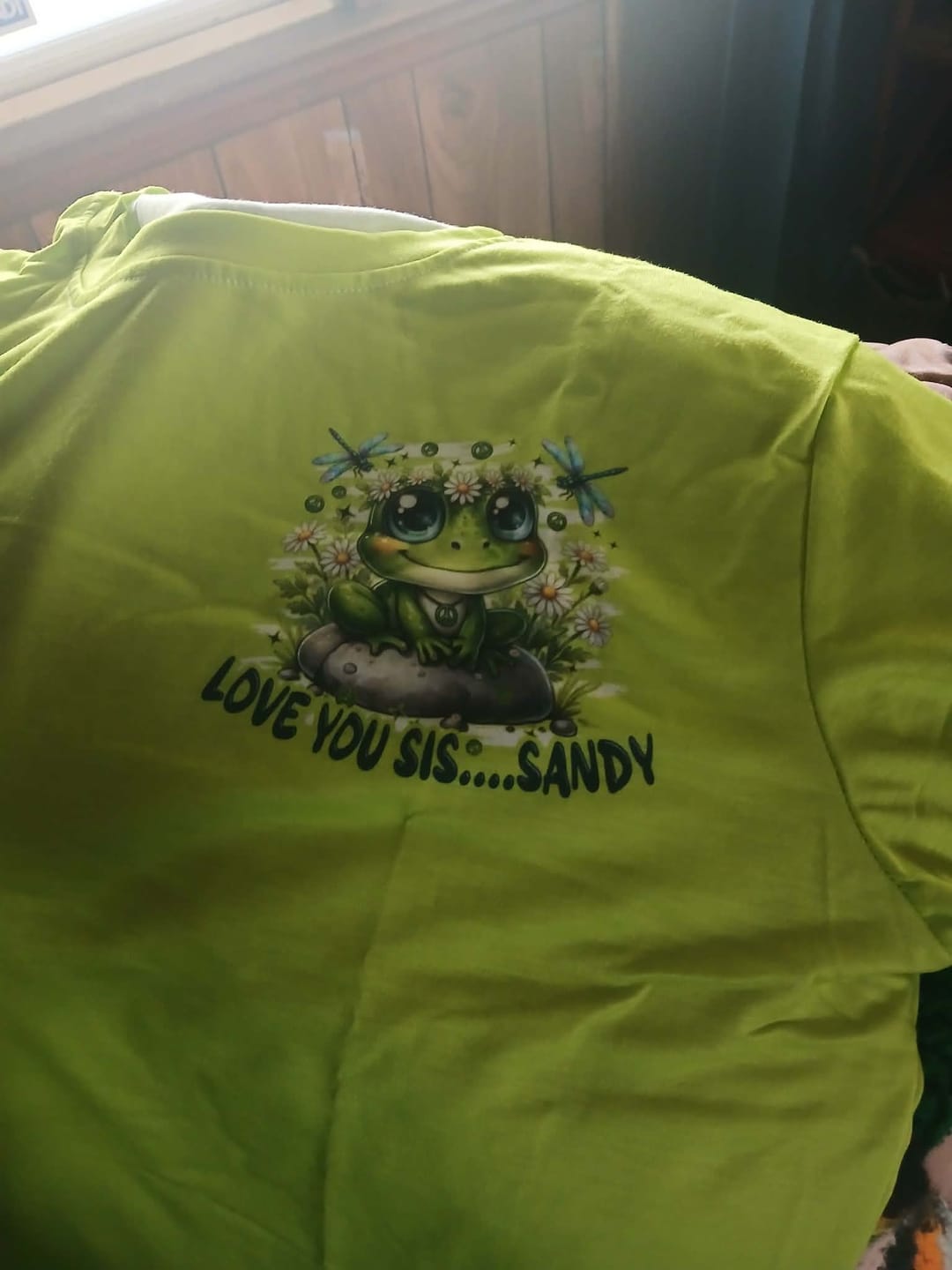 Customer photo review of JUST BREATHE FROG ALL OVER PRINT - TYPQ2705261