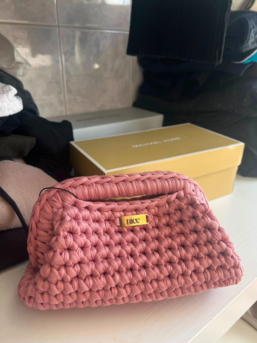 Customer photo review of Clutch Terracota