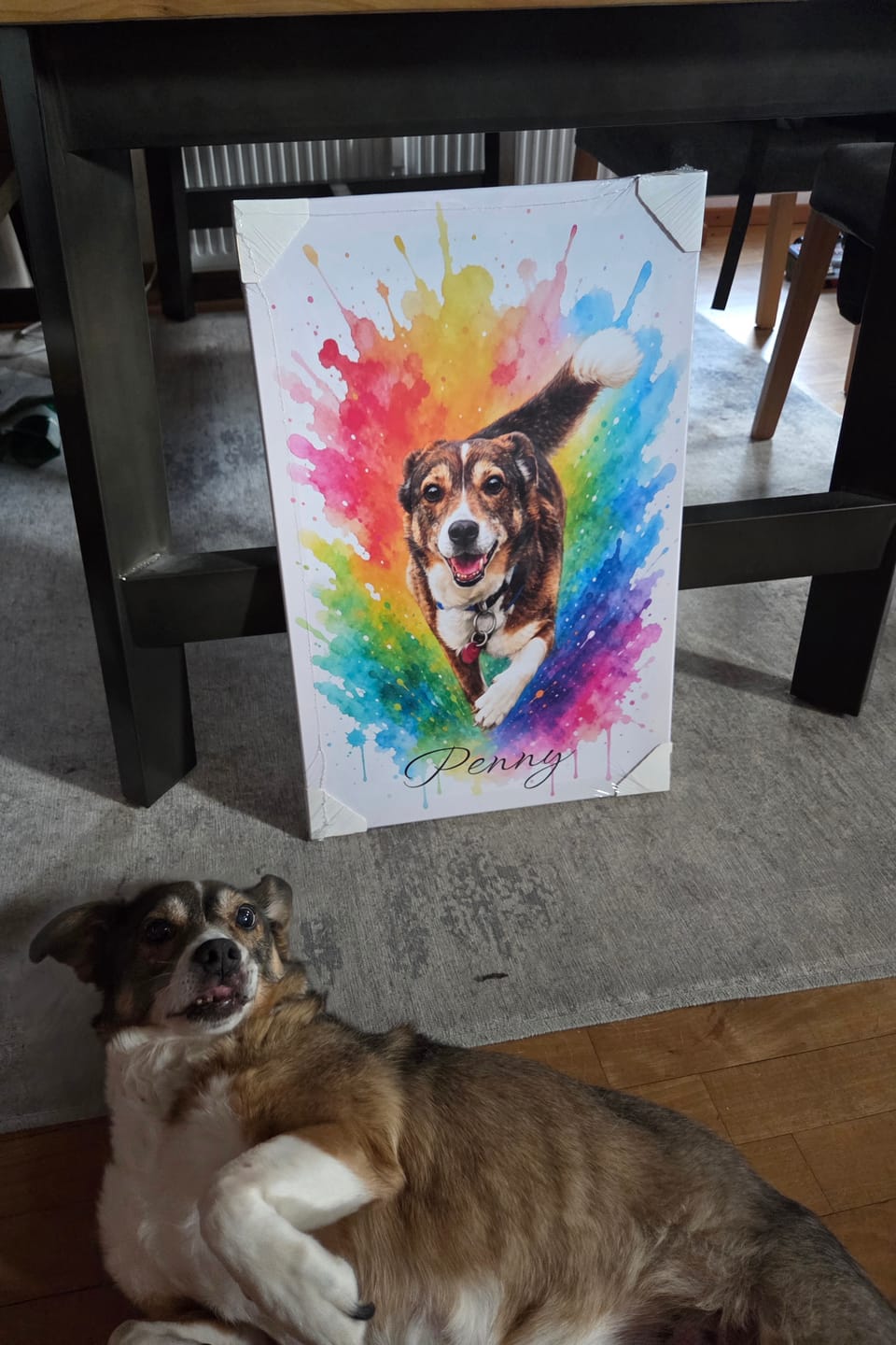 Customer photo review of Dein Haustier als Kunstwerk – mit Live-Vorschau, als Poster oder Leinwand