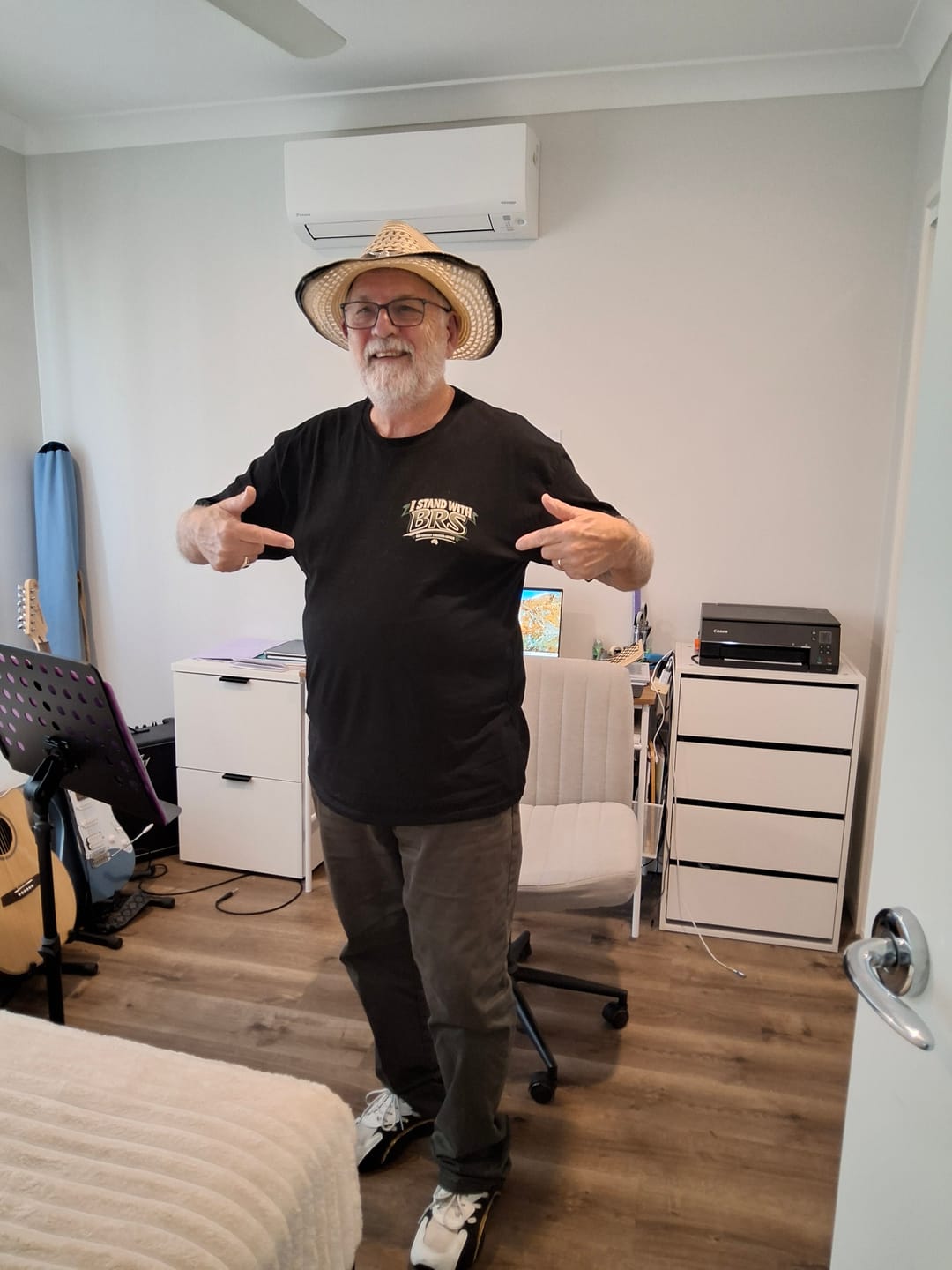 Customer photo review of Big Chocky | Stand With BRS Tee