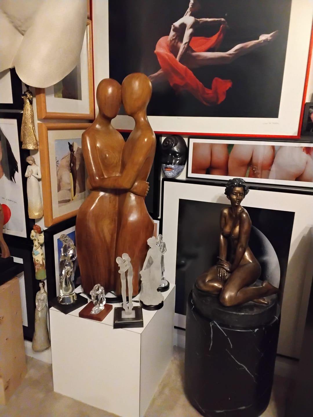 Customer photo review of Embrace| Wood Sculpture